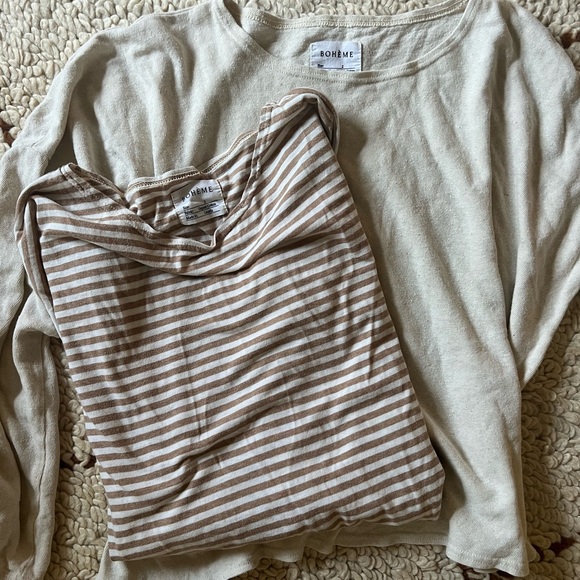 Boheme Goods Tops - Two Boheme long sleeve dolman tops